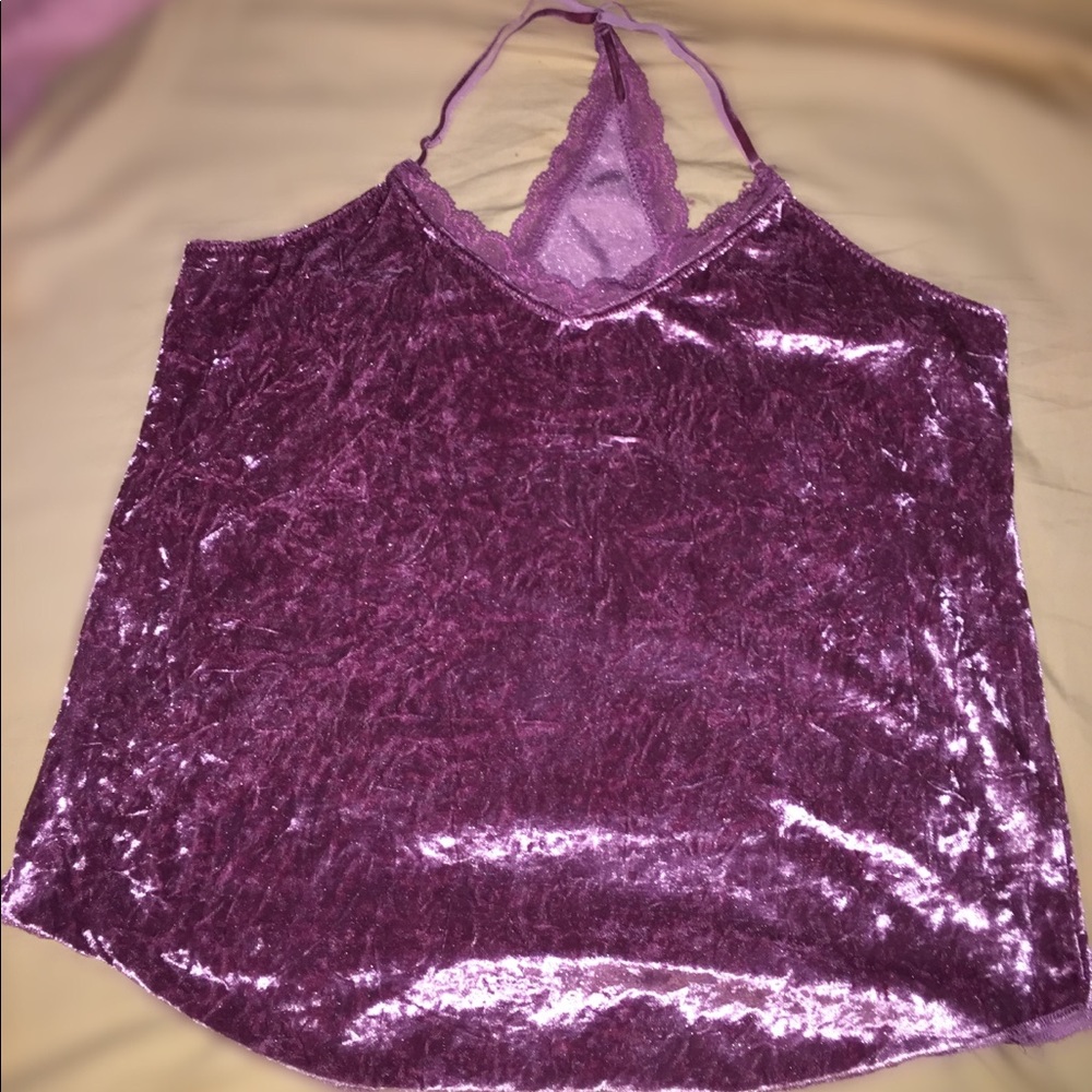 Velvet Lace Tank Top👚